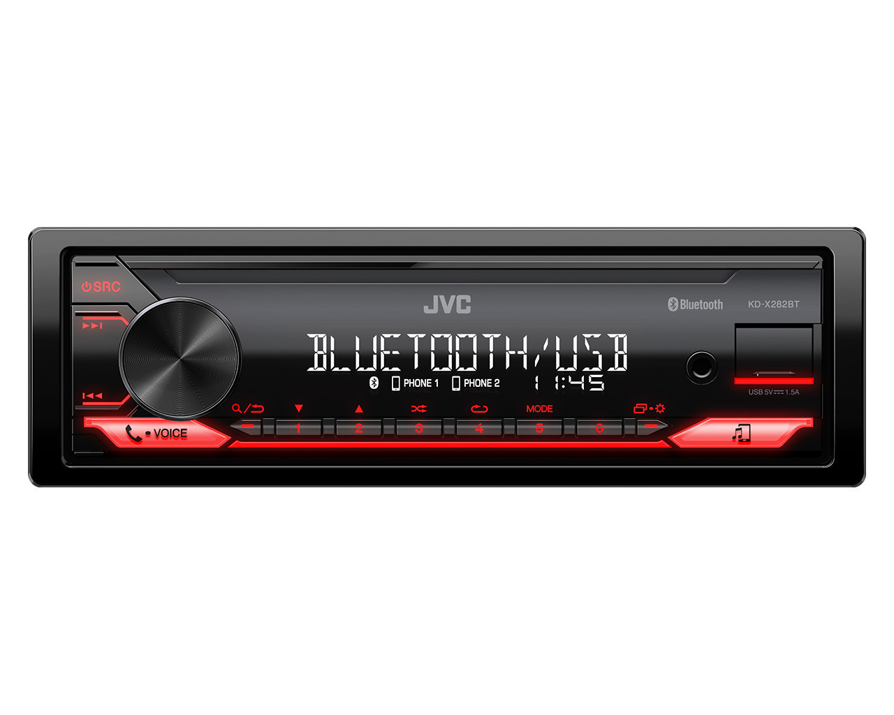 JVC Ηχοσύστημα Αυτοκινήτου 1DIN (Bluetooth/USB) KD-X282BT