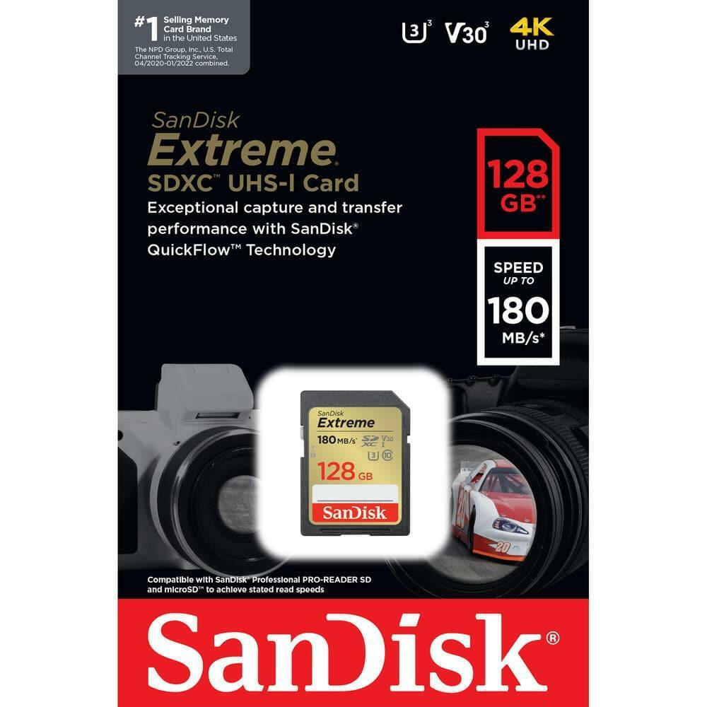 Sandisk Extreme SDXC 256GB Class 10 U3 V30 UHS-I - Image 2