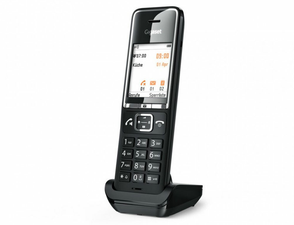 Gigaset Comfort 550 με Ελληνικό Μενού Black/Chrome - Image 3