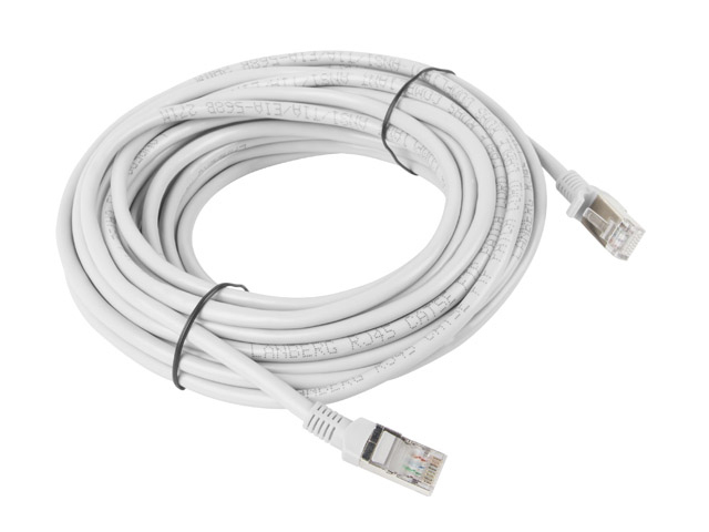 Lanberg U/UTP Cat.6 Καλώδιο Δικτύου Ethernet 10m Γκρι (PCU6-10CC-1000-S) - Image 2