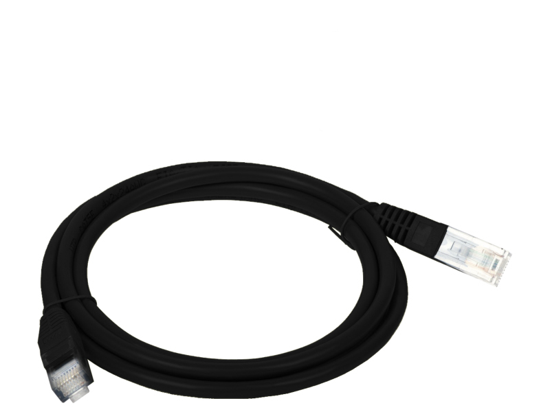A-LAN KKU5CZA0.25 U/UTP Cat.5e Καλώδιο Δικτύου Ethernet 0.25m Μαύρο - Image 3