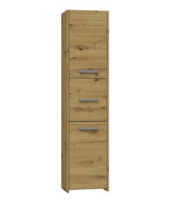 Topeshop S43 Artisan Στήλη Μπάνιου Δαπέδου Μ40xΒ30xΥ170cm Καφέ
