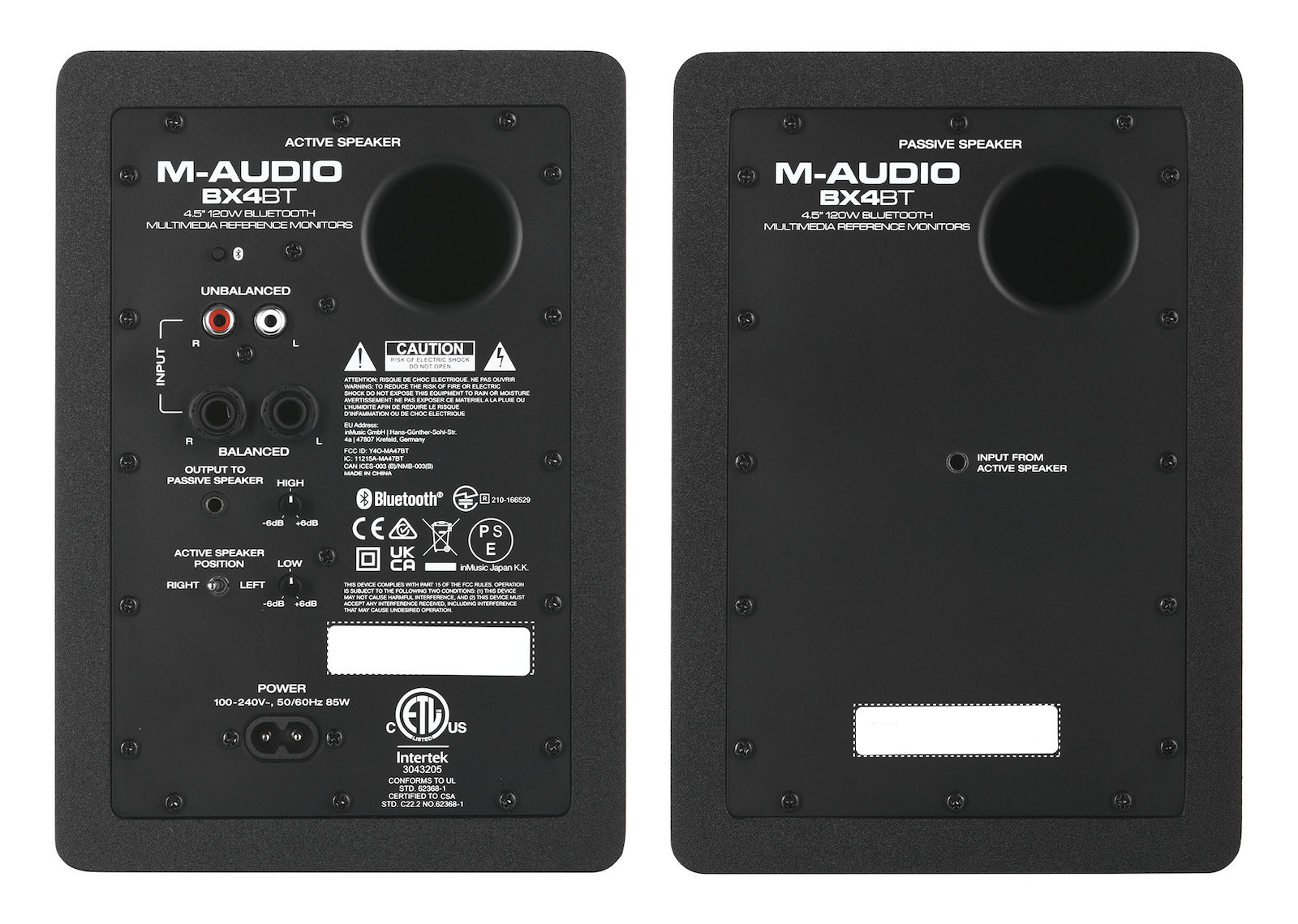 M-Audio BX4 BT Ζεύγος Ηχείων Hi-Fi Βιβλιοθήκης 85W 2 Δρόμων Π15.6xΒ14.5xΥ22.5εκ. Μαύρο - Image 6