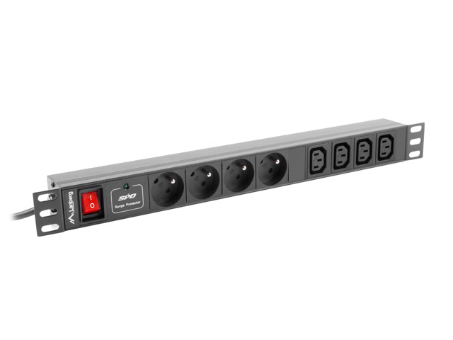 Lanberg Πολύπριζο Rack PDU-04E04I-0200-BK 1U 4 AC outlet(s)