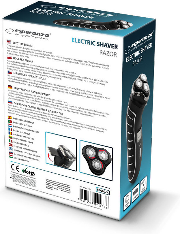 Esperanza Mens Shaver Razor Rotary - Image 2