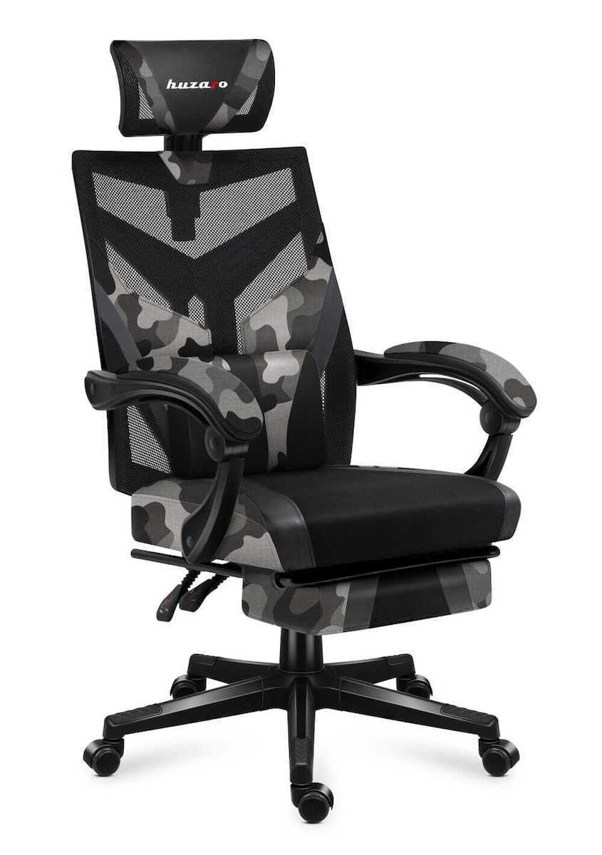 Huzaro Combat 5.0 Καρέκλα Gaming Δερματίνης με Υποπόδιο Camo