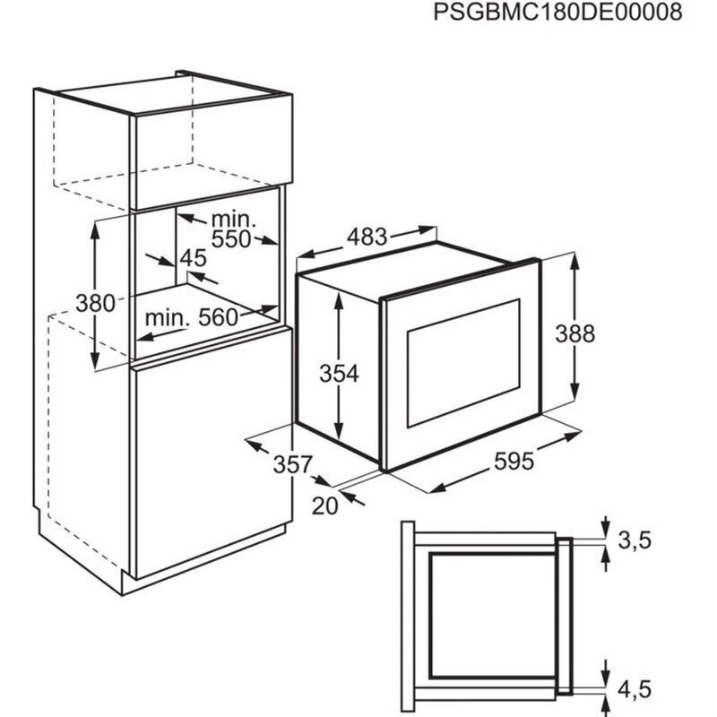 Electrolux EMS4253TEX Εντοιχιζόμενος 25lt Μαύρος - Image 5