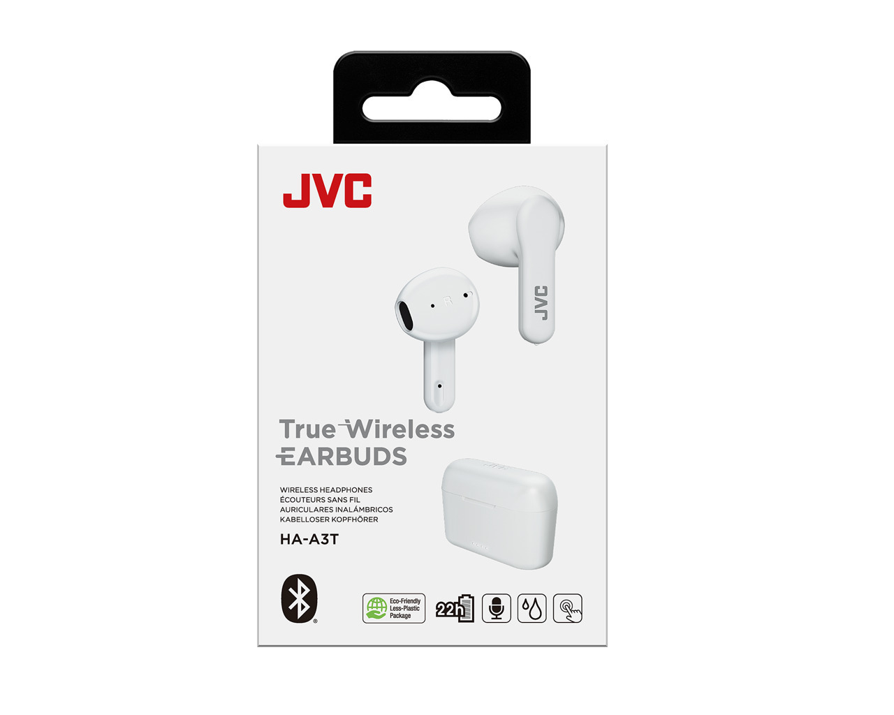 JVC HA-A3T Earbud Bluetooth Handsfree Ακουστικά με Αντοχή στον Ιδρώτα και Θήκη Φόρτισης Λευκά - Image 5