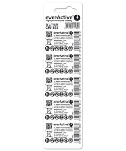Alternative view of everActive Μπαταρίες Λιθίου Ρολογιών CR1632 3V 5τμχ