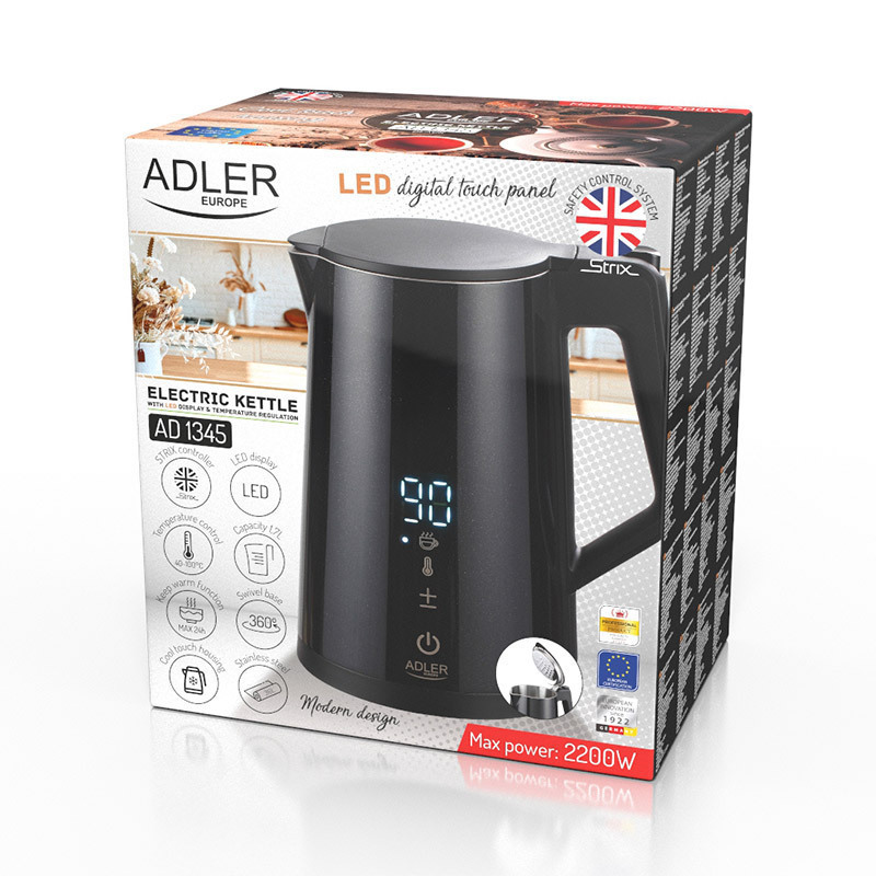 Adler AD 1345 black 1.7lt με Ισχύ 2200W Μαύρος - Image 8