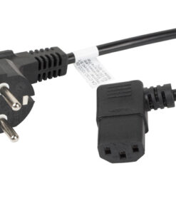 Lanberg IEC C13 - Schuko Cable 2m Μαύρο (CA-C13C-12CC-0018-BK)