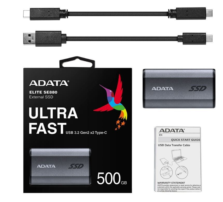 Adata Elite SE880 USB-C SSD 512GB 2.5" - Image 3