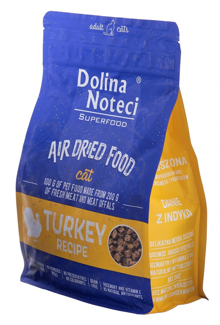 Dolina Noteci Air Dried Food Ξηρά Τροφή για Ενήλικες Στειρωμένες Γάτες με Γαλοπούλα 1kg
