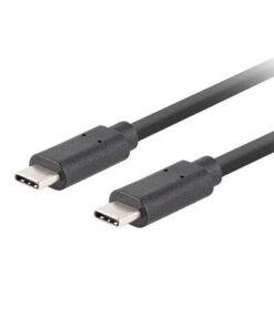 Alternative view of Lanberg USB 3.2 Cable USB-C male - USB-C 100W Μαύρο 1.8m (CA-CMCM-32CU-0018-BK)