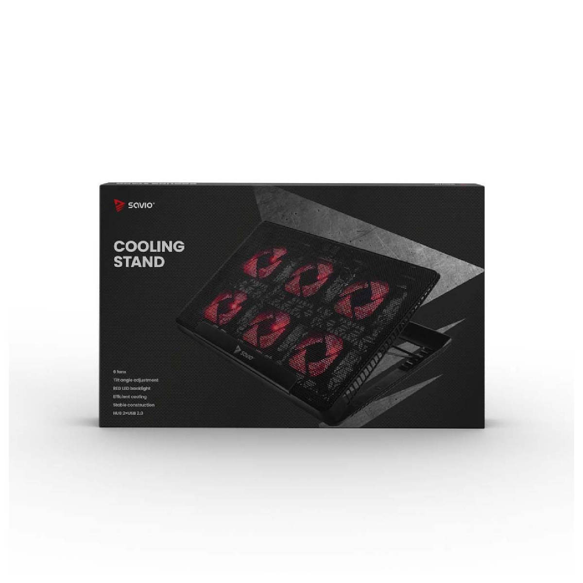 Savio COS-01 Cooling Pad με 6 Ανεμιστήρες και Φωτισμό - Image 6