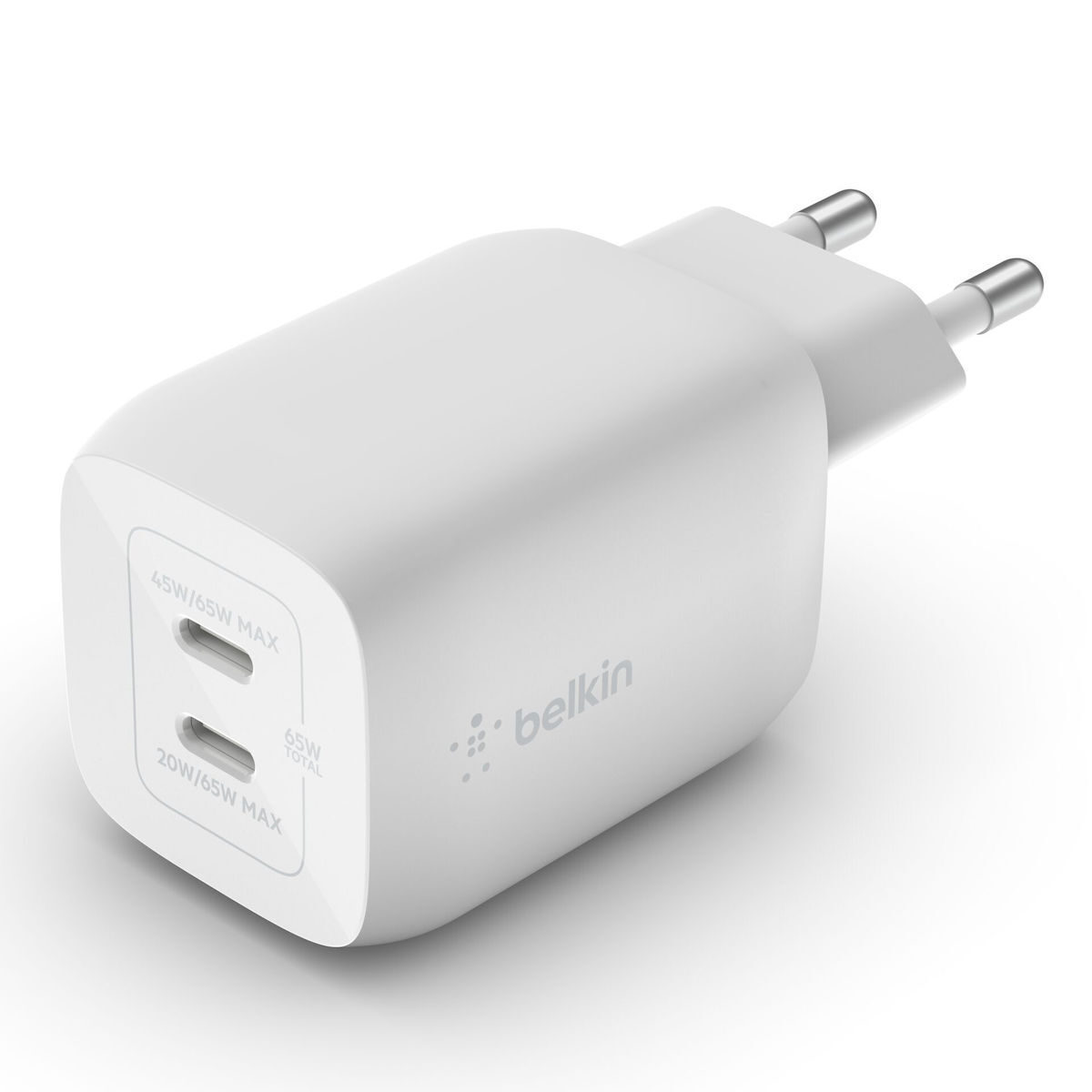 Belkin Φορτιστής Χωρίς Καλώδιο με 2 Θύρες USB-C 65W Power Delivery Λευκός (Boost Charge Pro) - Image 4