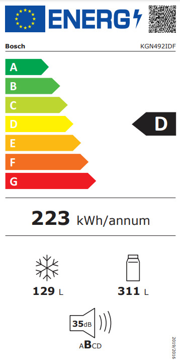 Bosch Ψυγειοκαταψύκτης 440lt Total NoFrost Inox KGN492IDF - Image 12