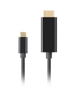 Alternative view of Lanberg HDMI male - USB-C male 1m Μαύρο (CA-CMHD-10CU-0010-BK)