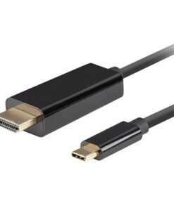 Lanberg HDMI male - USB-C male 1m Μαύρο (CA-CMHD-10CU-0010-BK)