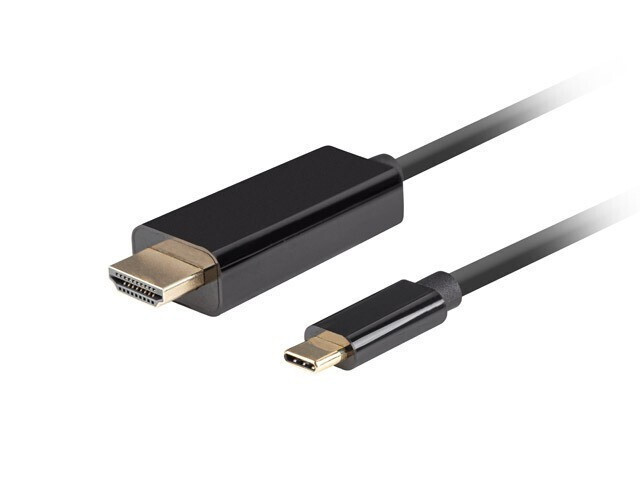 Lanberg HDMI male - USB-C male 1m Μαύρο (CA-CMHD-10CU-0010-BK)