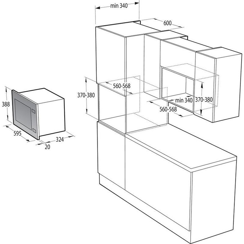 Gorenje BM201AG1X Εντοιχιζόμενος 20lt - Image 7