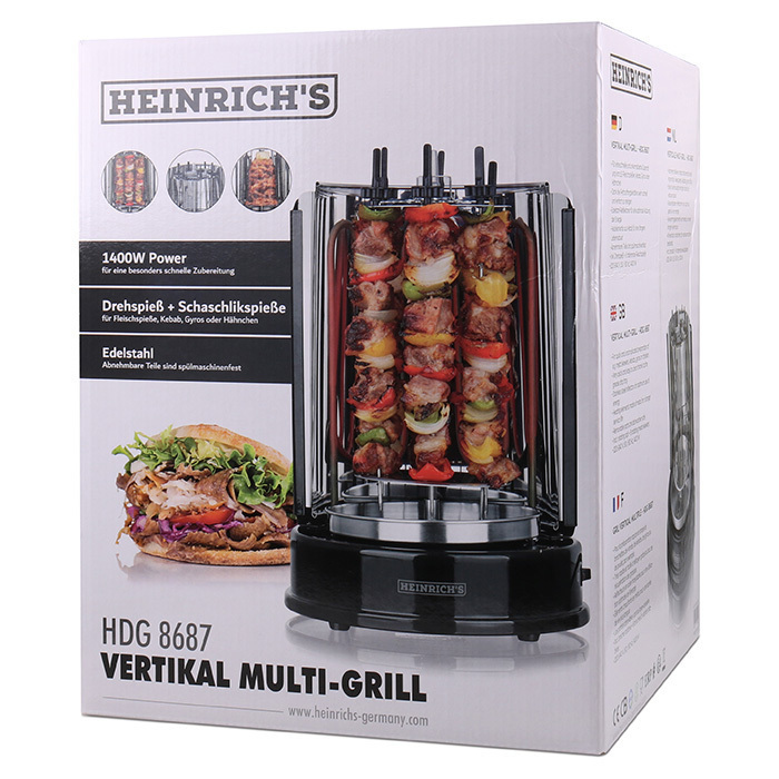 Heinrich's Κάθετη Σούβλα 1400W Ανοξείδωτη - Image 5