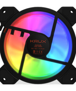 Alternative view of Krux Lunar 120 Case Fan με ARGB Φωτισμό και Σύνδεση 3-Pin 3τμχ