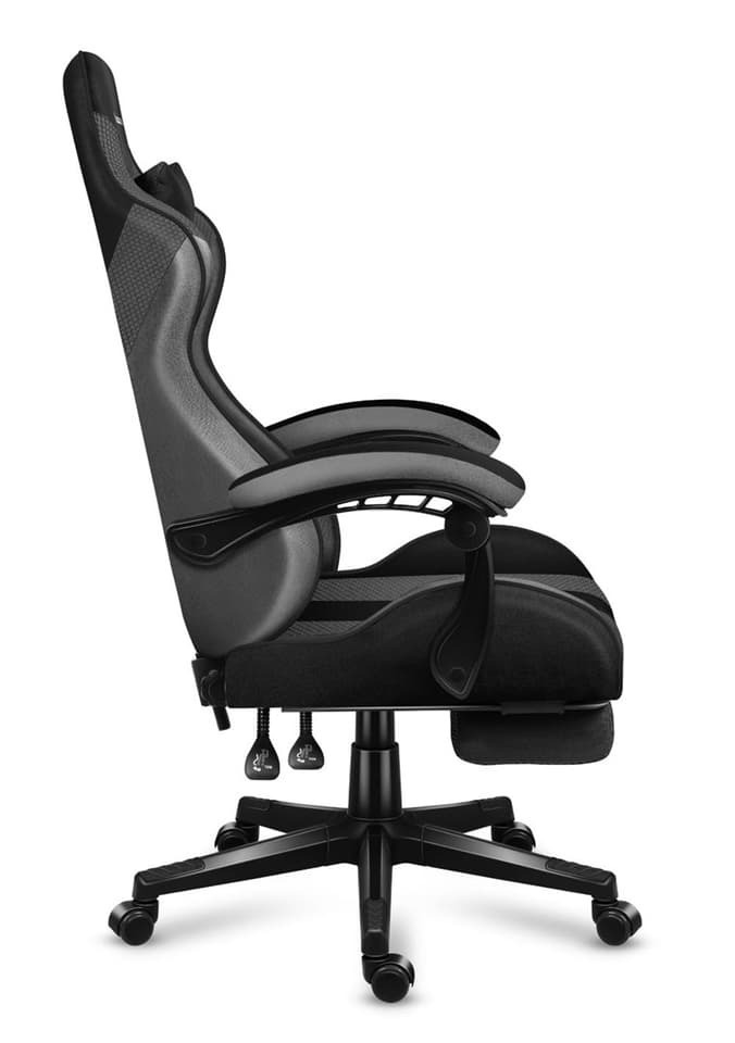 Huzaro Force 4.7 Καρέκλα Gaming Δερματίνης με Υποπόδιο Grey Mesh - Image 4