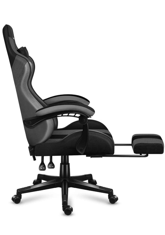 Huzaro Force 4.7 Καρέκλα Gaming Δερματίνης με Υποπόδιο Grey Mesh - Image 3