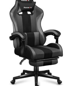 Huzaro Force 4.7 Καρέκλα Gaming Δερματίνης με Υποπόδιο Grey Mesh