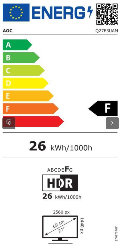 AOC Q27E3UAM/BK 27" Ultrawide VA QHD 2560x1440 - Image 5