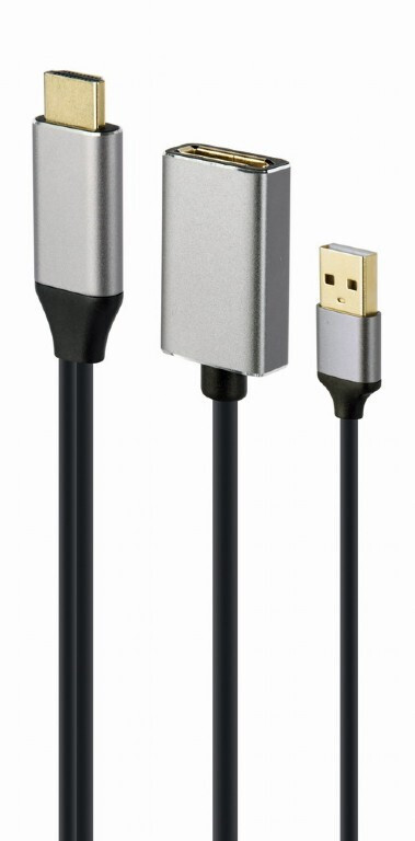 Cablexpert HDMI / USB-A male σε DisplayPort female 1τμχ (A-HDMIM-DPF-02) - Image 3