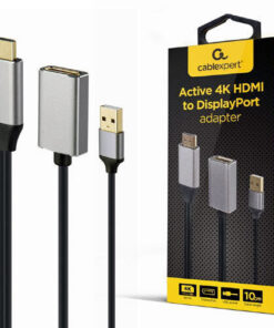 Cablexpert HDMI / USB-A male σε DisplayPort female 1τμχ (A-HDMIM-DPF-02)