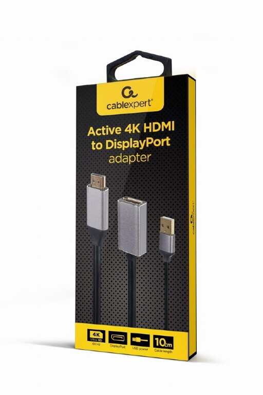 Cablexpert HDMI / USB-A male σε DisplayPort female 1τμχ (A-HDMIM-DPF-02) - Image 4