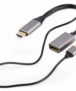 Alternative view of Cablexpert HDMI / USB-A male σε DisplayPort female 1τμχ (A-HDMIM-DPF-02)