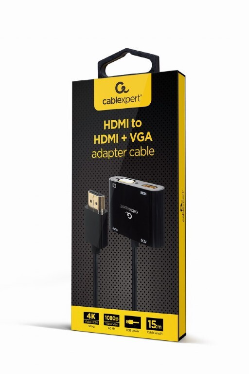 Cablexpert HDMI male σε HDMI / VGA female 1τμχ (A-HDMIM-HDMIFVGAF-01) - Image 6