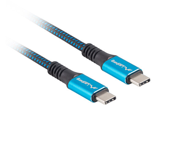 Lanberg USB 2.0 USB-C male - USB-C 100W 0.5m (CA-CMCM-45CU-0005-BK) - Image 2