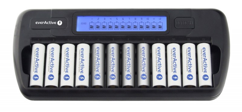 everActive NC-1200 Φορτιστής 12 Μπαταριών Ni-Cd/Ni-MH Μεγέθους AA/AAA - Image 2