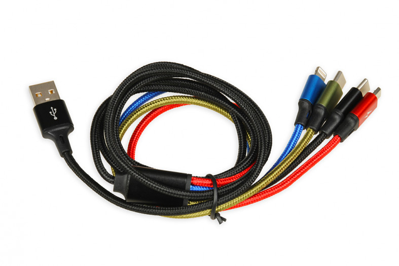 iBox Regular USB to micro USB Cable 2A Πολύχρωμο 1.2m (IKUM4W1CLR) - Image 2