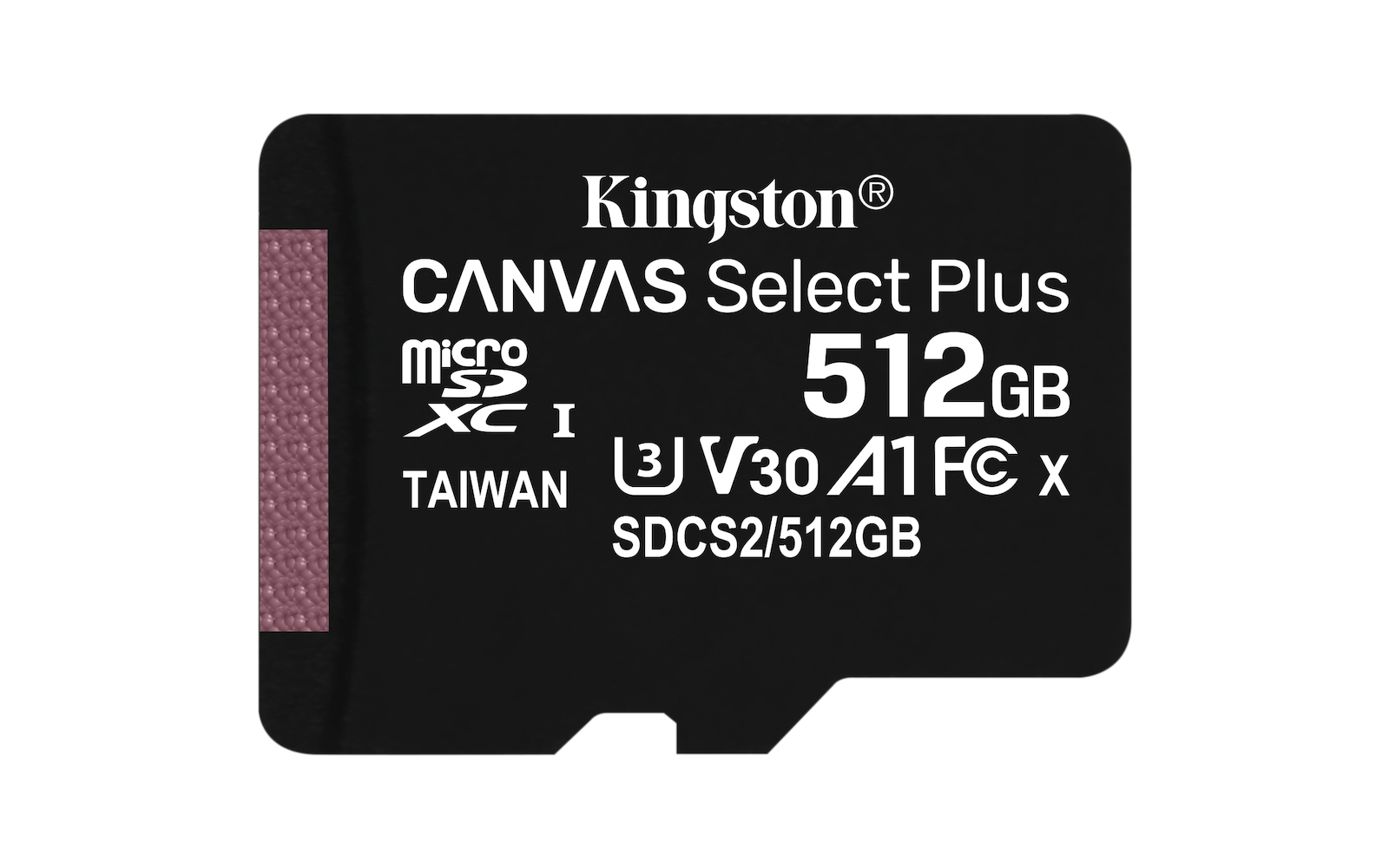Kingston Canvas Select Plus microSDXC 512GB Class 10 U3 V30 A1 UHS-I
