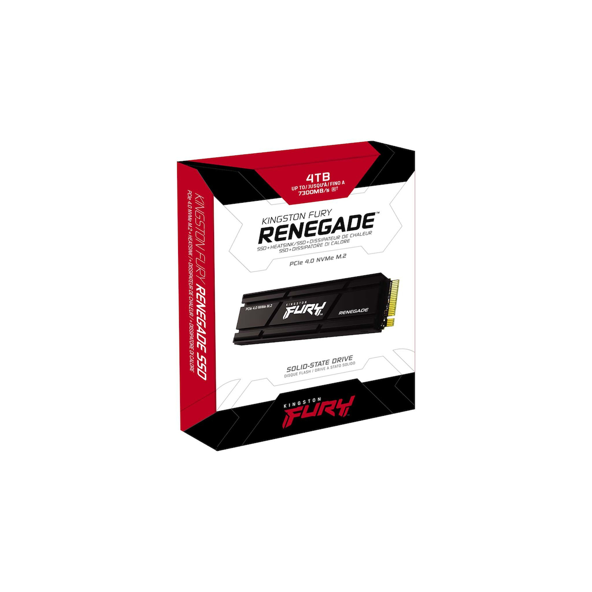 Kingston Fury Renegade w Heatsink SSD 4TB M.2 NVMe PCI Express 4.0 SFYRDK/4000G - Image 4