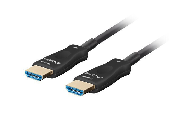 Lanberg HDMI 2.1 Cable HDMI male - HDMI male 50m Μαύρο (CA-HDMI-30FB-0500-BK)