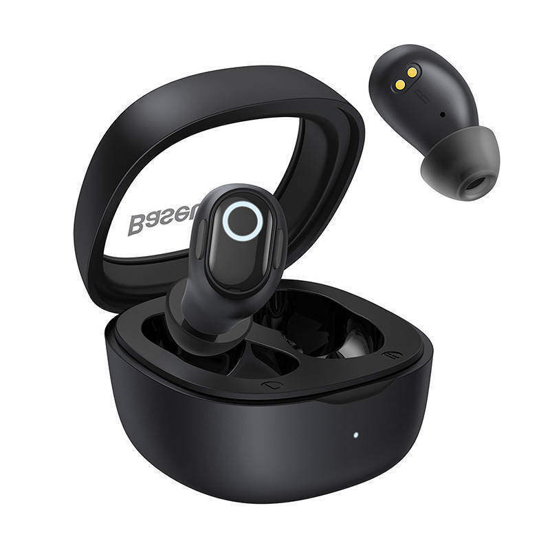 Baseus Bowie WM02 In-ear Bluetooth Handsfree Ακουστικά με Θήκη Φόρτισης Μαύρα - Image 2