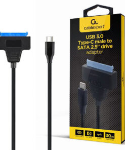 Cablexpert USB3.0 Type-C Male to SATA Μαύρο (AUS3-03)