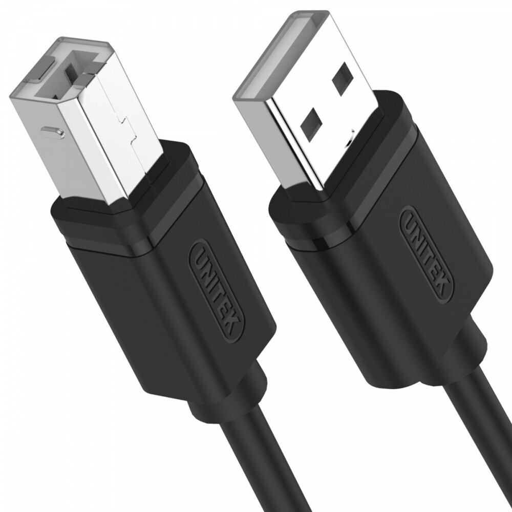 Unitek USB 2.0 Cable USB-A male - USB-B male Μαύρο 3m (Y-C420GBK) - Image 3