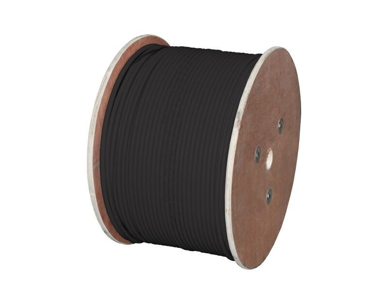 A-LAN F/UTP Cat.6 Καλώδιο Δικτύου Ethernet χωρίς ακροδέκτες 300m Μαύρο 1τμχ KIF6OUTS305