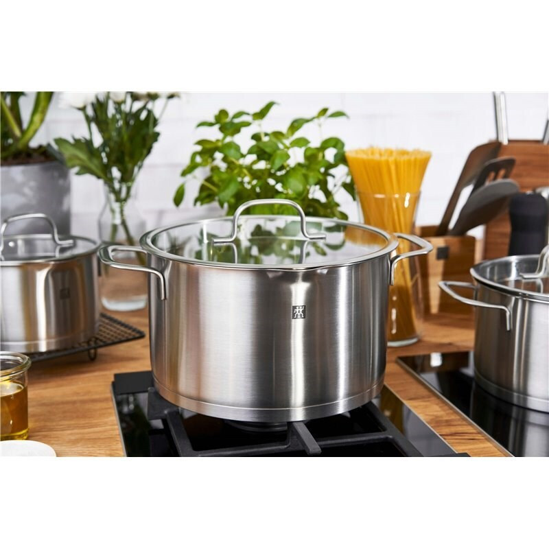 Zwilling J.A. Henckels True Flow Σετ Κατσαρόλες από Ανοξείδωτο Ατσάλι Ασημί με Κεραμική Επίστρωση 5τμχ - Image 9