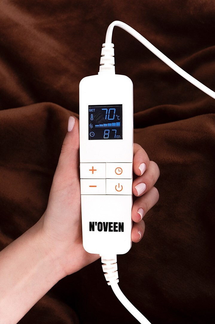N'Oveen NOVEEN EB655 Ημίδιπλη Ηλεκτρική Κουβέρτα Καφέ 160W - Image 3
