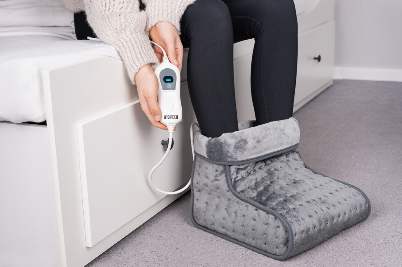 N'Oveen Ηλεκτρική Θερμοφόρα Ποδιών Γκρι 30x30εκ. - Image 2