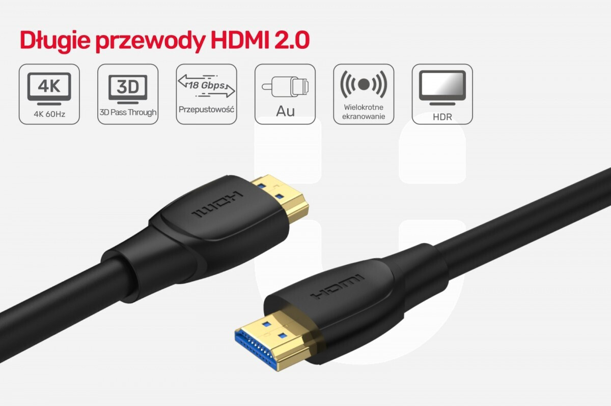 Unitek HDMI 2.0 HDMI male - HDMI male 7m Μαύρο (C11068BK) - Image 5